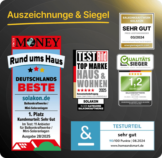 SOLAKON Auszeichnungen Magazine Icons