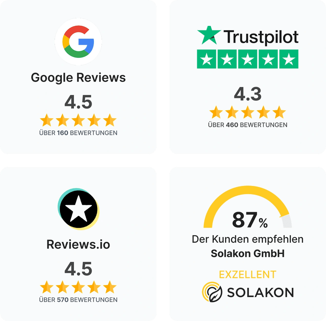 SOLAKON Bewertungen Trust Icons