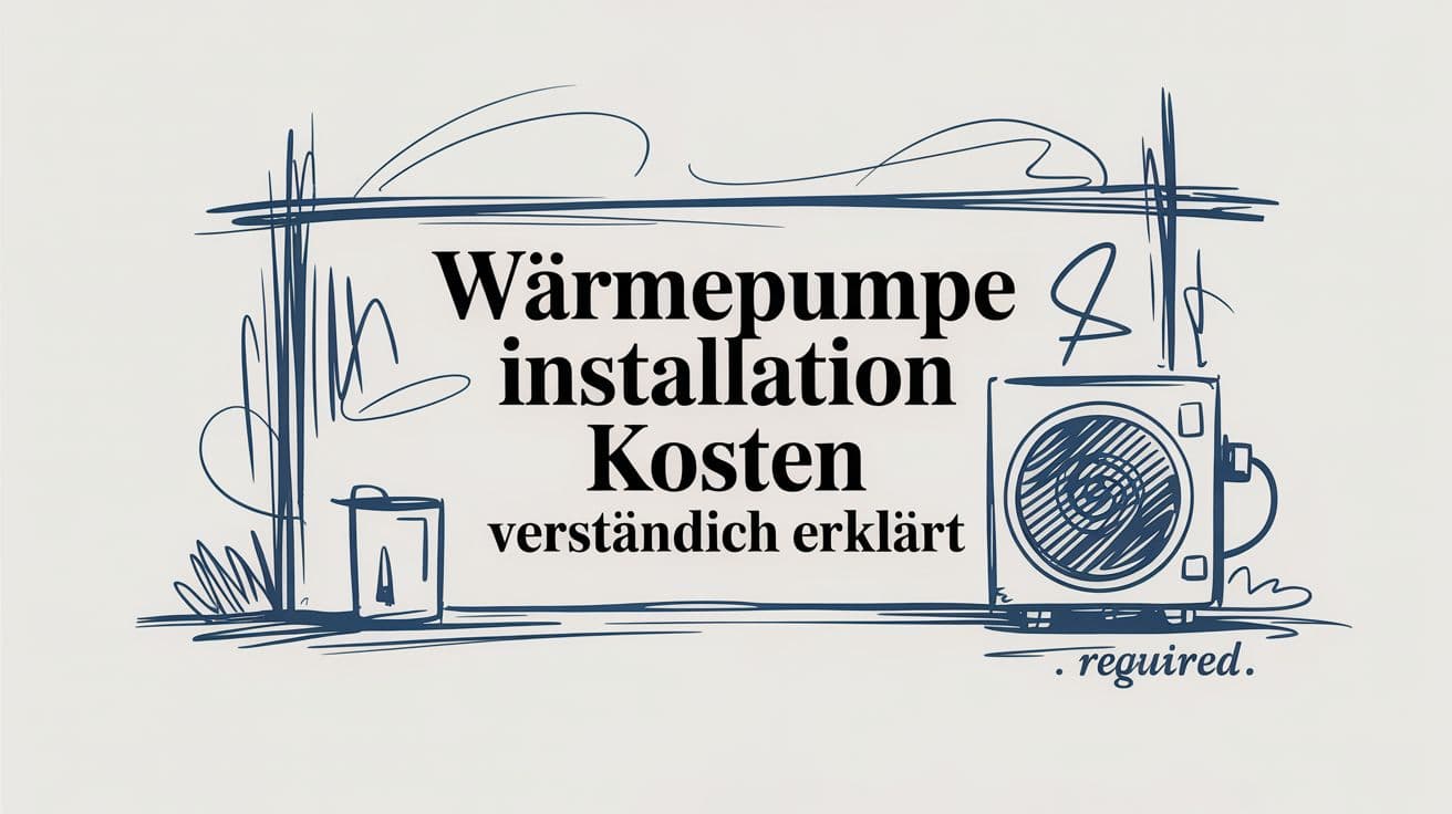 Wärmepumpe installation kosten verständlich erklärt